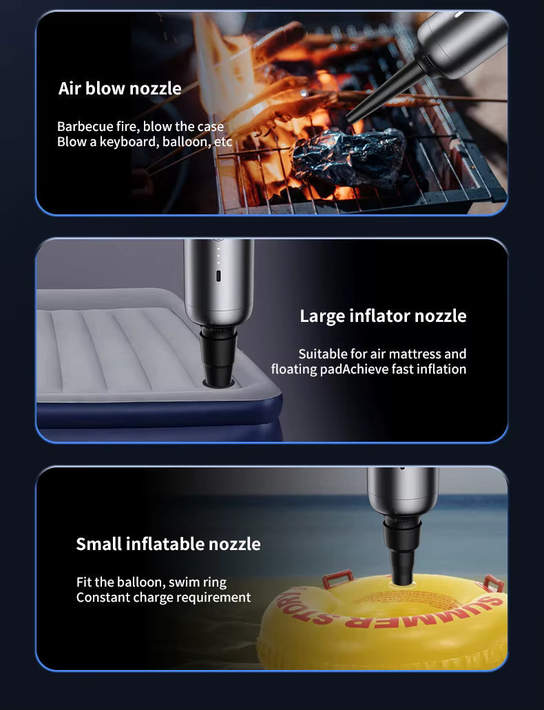 Aspiradora de Mano 15000Pa Inalámbrica 3 en 1