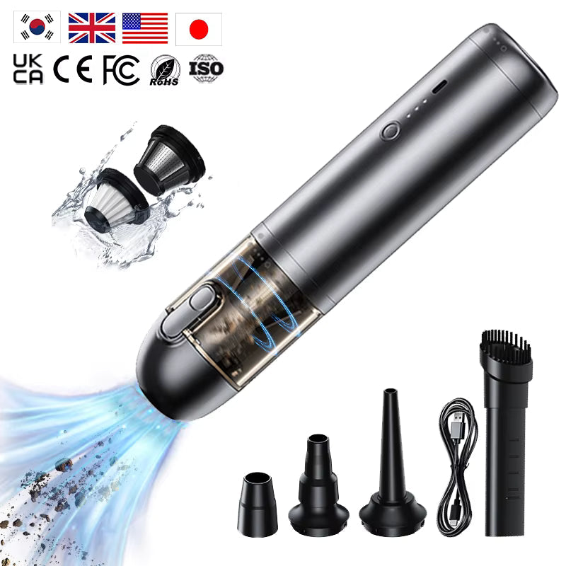 Aspiradora de Mano 15000Pa Inalámbrica 3 en 1