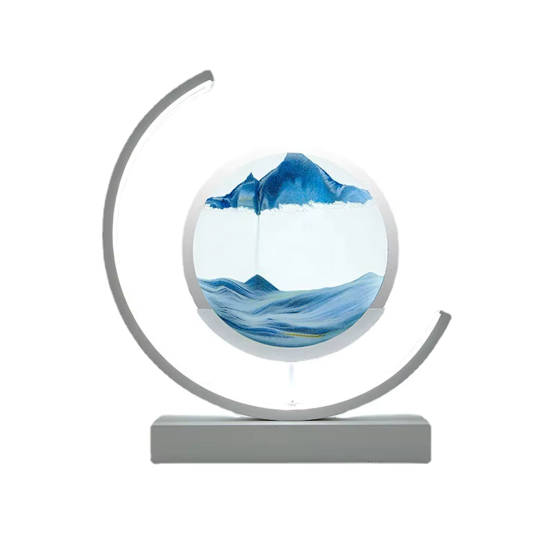 Lámpara con Movimiento de Arena – Paisajes Únicos Cada Vez
