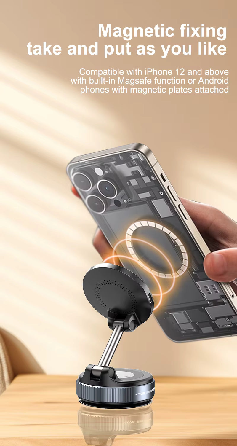 Soporte Móvil Magnético con Carga Inalámbrica - MagMount Pro