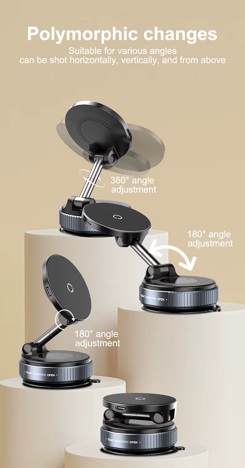 Soporte Móvil Magnético con Carga Inalámbrica - MagMount Pro