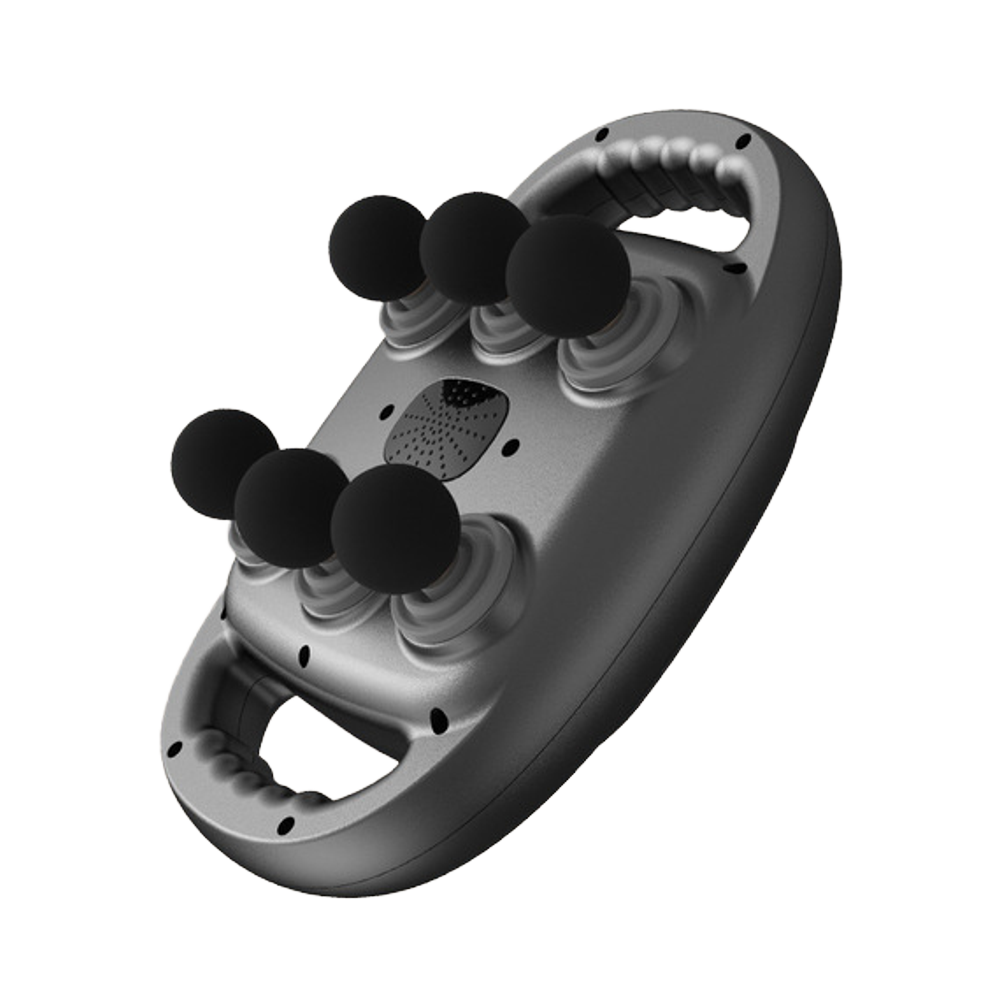 Masaje Profundo – Pistola Masajeadora con 6 Cabezales y 20 Velocidades