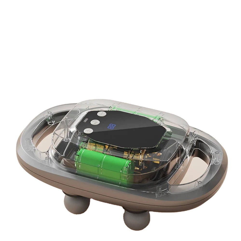 Masaje Profundo – Pistola Masajeadora con 6 Cabezales y 20 Velocidades