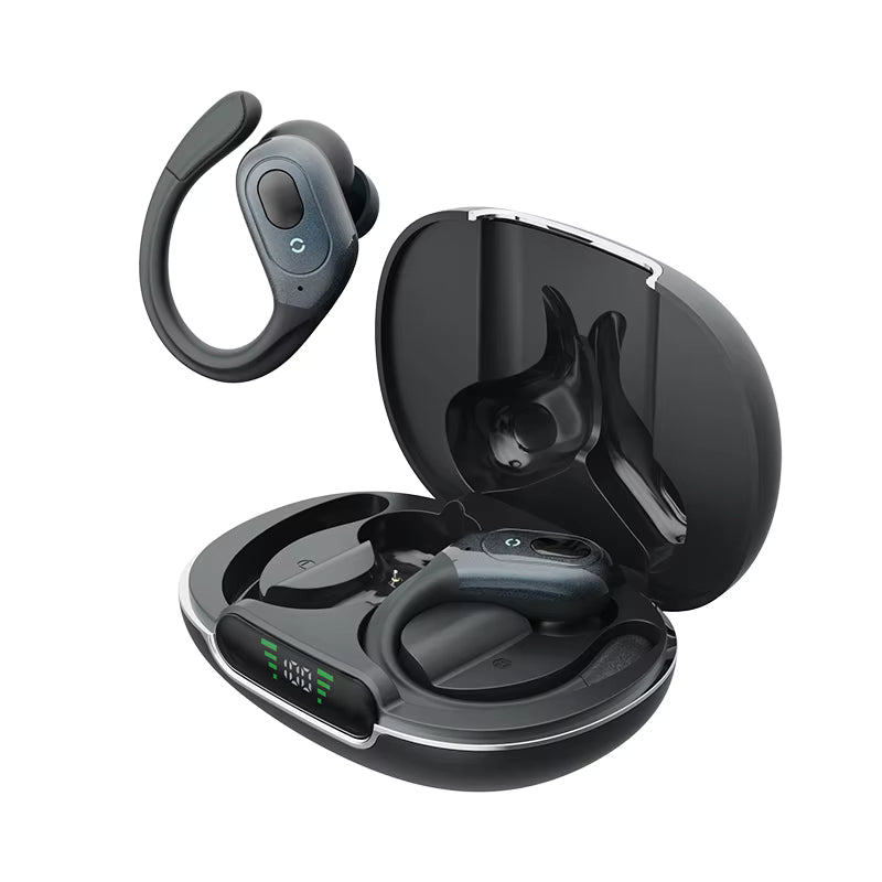 Auriculares Deportivos con Gancho y Cancelación de Ruido