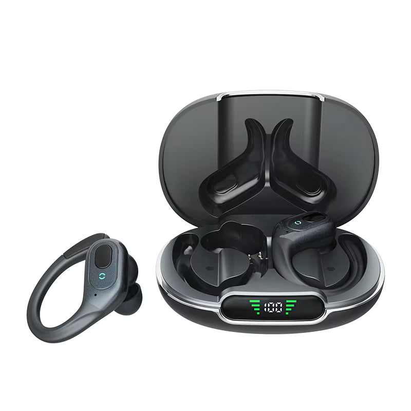 Auriculares Deportivos con Gancho y Cancelación de Ruido