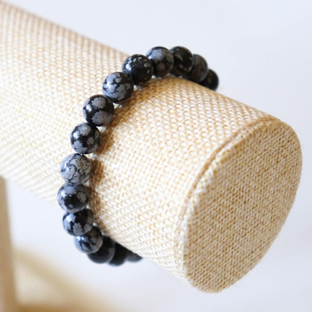 Snow Obsidian Bracelet ✦ Self-knowledge, Balance and Protection